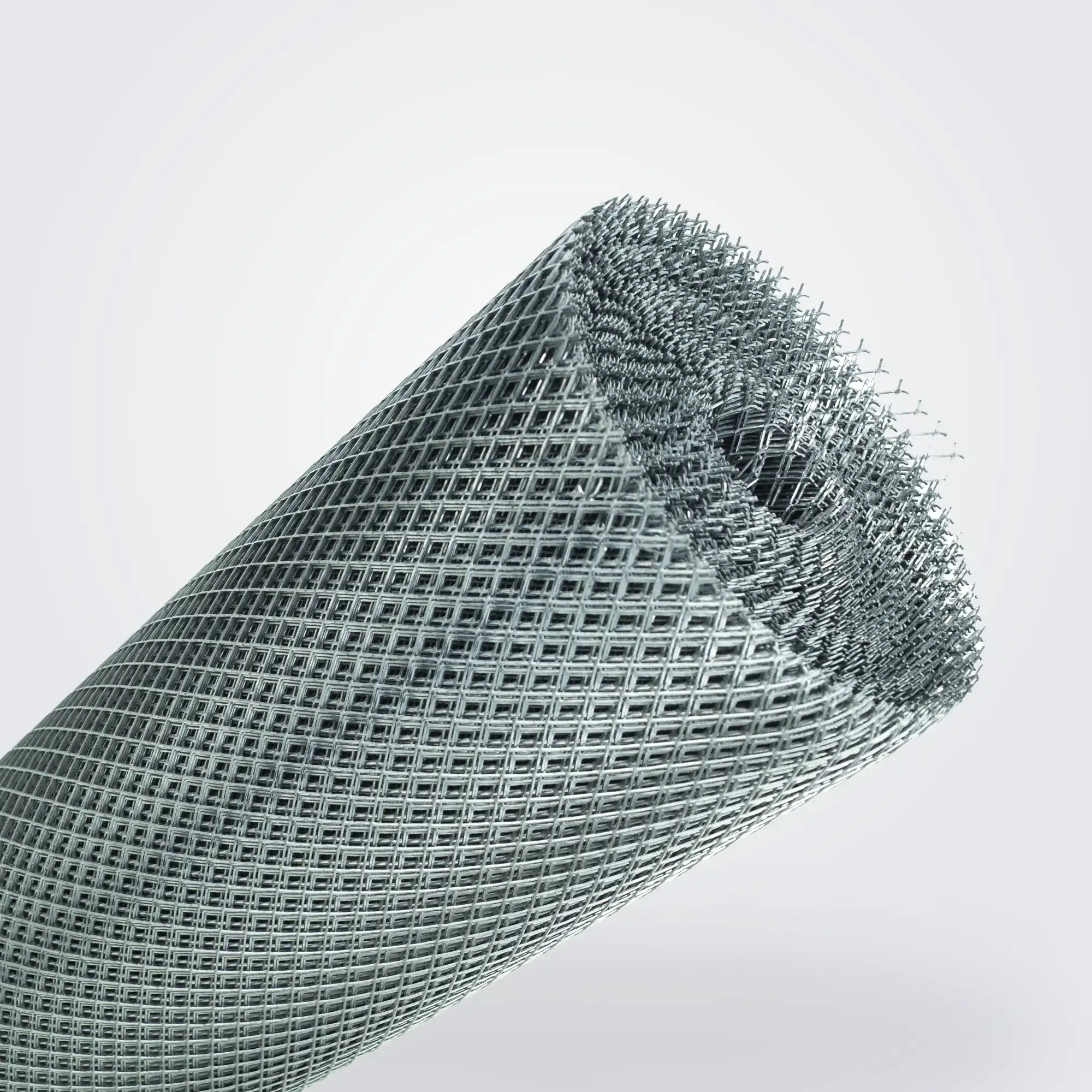 Сетка ЦПВС оцинкованная белая 10х10х0.7 мм, рулон 1.0х20 м